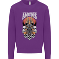 Anubis God of the Dead Ancient Egyptian Egypt Kids Sweatshirt Jumper Purple