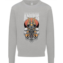 Anubis God of the Dead Ancient Egyptian Egypt Kids Sweatshirt Jumper Sports Grey