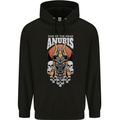 Anubis God of the Dead Ancient Egyptian Egypt Mens 80% Cotton Hoodie Black