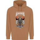 Anubis God of the Dead Ancient Egyptian Egypt Mens 80% Cotton Hoodie Caramel Latte