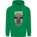 Anubis God of the Dead Ancient Egyptian Egypt Mens 80% Cotton Hoodie Irish Green