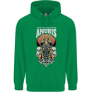 Anubis God of the Dead Ancient Egyptian Egypt Mens 80% Cotton Hoodie Irish Green