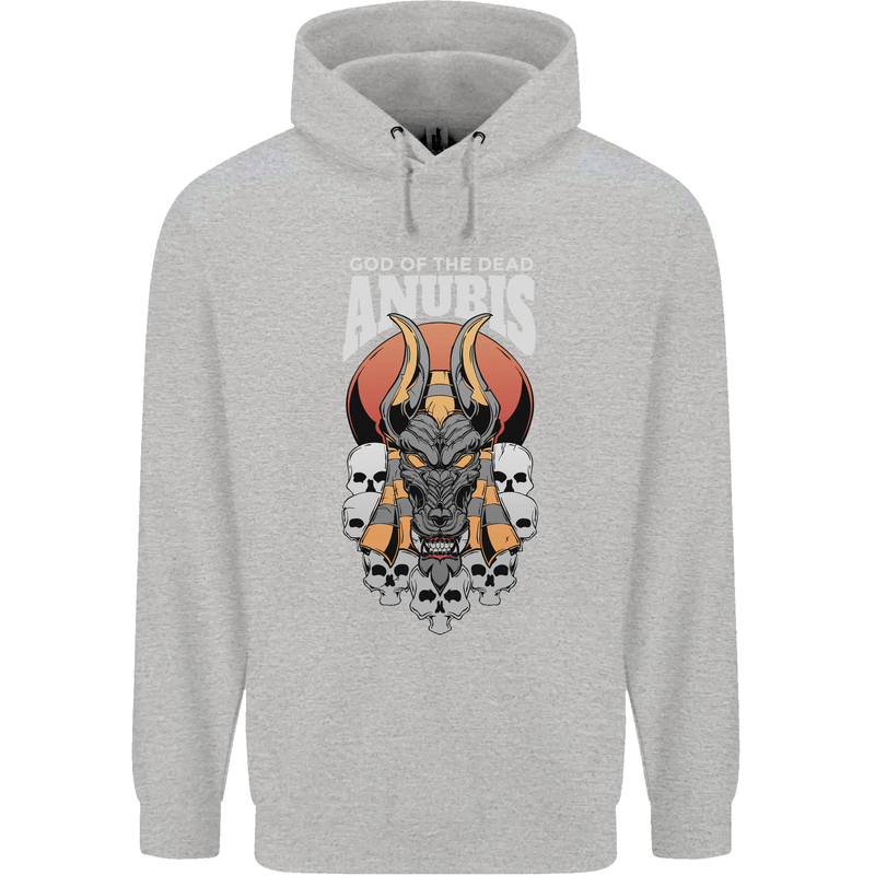 Anubis God of the Dead Ancient Egyptian Egypt Mens 80% Cotton Hoodie Sports Grey