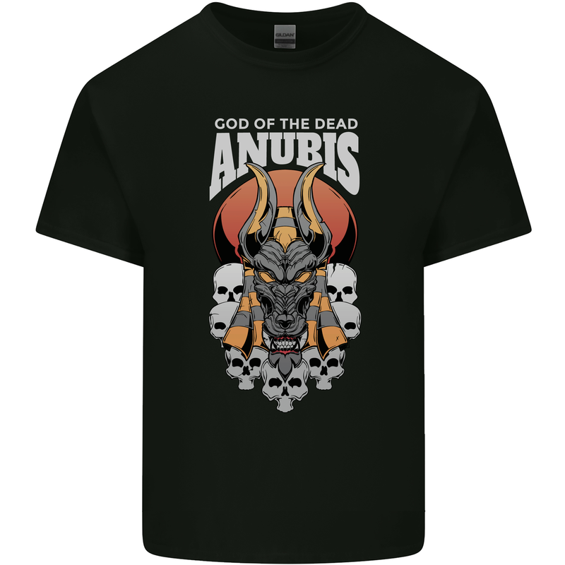 Anubis God of the Dead Ancient Egyptian Egypt Mens Cotton T-Shirt Tee Top Black