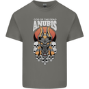 Anubis God of the Dead Ancient Egyptian Egypt Mens Cotton T-Shirt Tee Top Charcoal