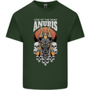 Anubis God of the Dead Ancient Egyptian Egypt Mens Cotton T-Shirt Tee Top Forest Green