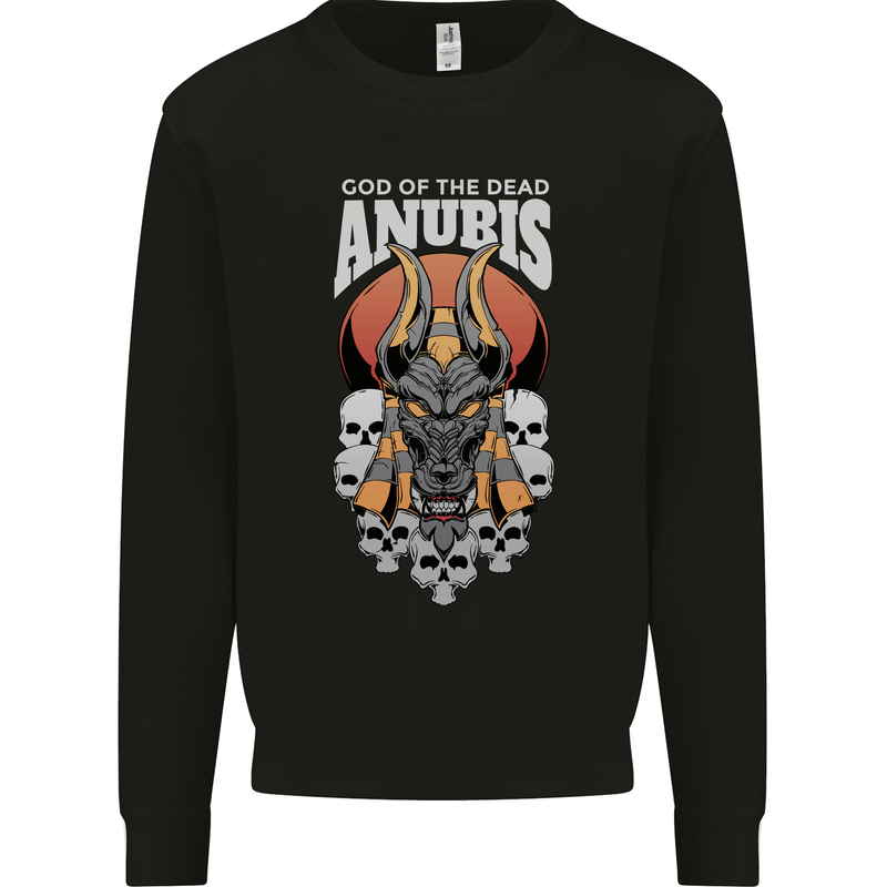 Anubis God of the Dead Ancient Egyptian Egypt Mens Sweatshirt Jumper Black