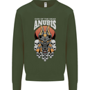 Anubis God of the Dead Ancient Egyptian Egypt Mens Sweatshirt Jumper Forest Green