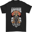 Anubis God of the Dead Ancient Egyptian Egypt Mens T-Shirt 100% Cotton Black