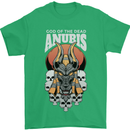 Anubis God of the Dead Ancient Egyptian Egypt Mens T-Shirt 100% Cotton Irish Green
