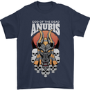 Anubis God of the Dead Ancient Egyptian Egypt Mens T-Shirt 100% Cotton Navy Blue