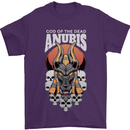 Anubis God of the Dead Ancient Egyptian Egypt Mens T-Shirt 100% Cotton Purple