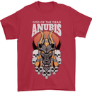 Anubis God of the Dead Ancient Egyptian Egypt Mens T-Shirt 100% Cotton Red