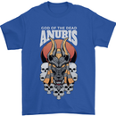 Anubis God of the Dead Ancient Egyptian Egypt Mens T-Shirt 100% Cotton Royal Blue
