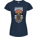 Anubis God of the Dead Ancient Egyptian Egypt Womens Petite Cut T-Shirt Navy Blue