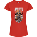 Anubis God of the Dead Ancient Egyptian Egypt Womens Petite Cut T-Shirt Red