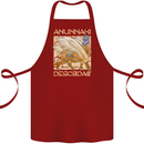 Anunaki Descendant Ancient Egyptian God Egypt Cotton Apron 100% Organic Maroon