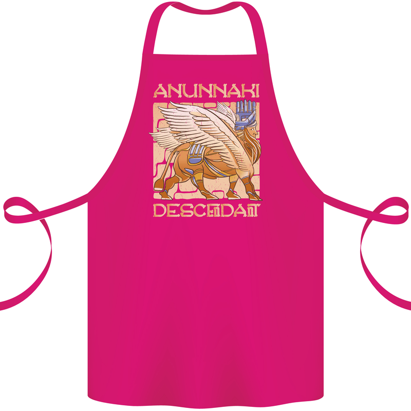 Anunaki Descendant Ancient Egyptian God Egypt Cotton Apron 100% Organic Pink