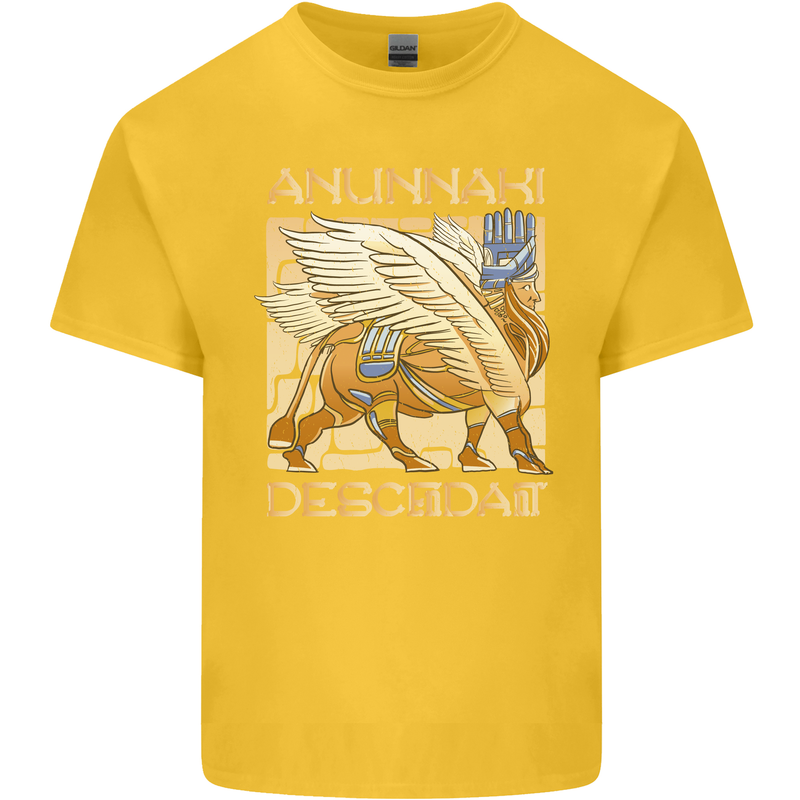 Anunaki Descendant Ancient Egyptian God Egypt Kids T-Shirt Childrens Yellow