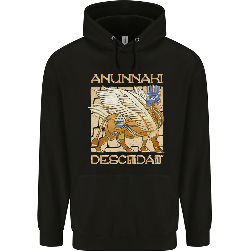 Anunaki Descendant Ancient Egyptian God Egypt Mens 80% Cotton Hoodie Black