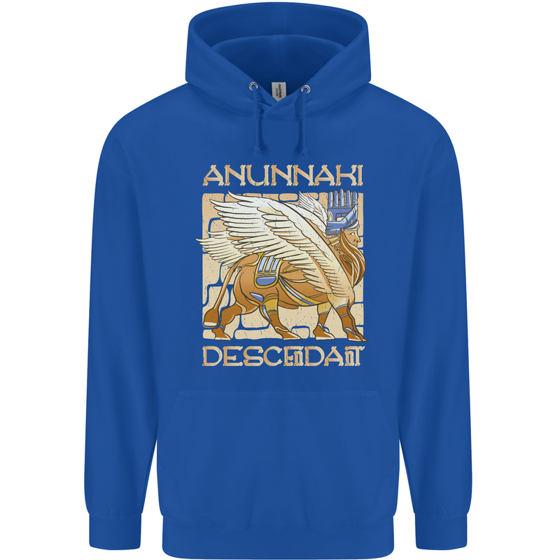 Anunaki Descendant Ancient Egyptian God Egypt Mens 80% Cotton Hoodie Royal Blue