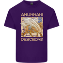 Anunaki Descendant Ancient Egyptian God Egypt Mens Cotton T-Shirt Tee Top Purple