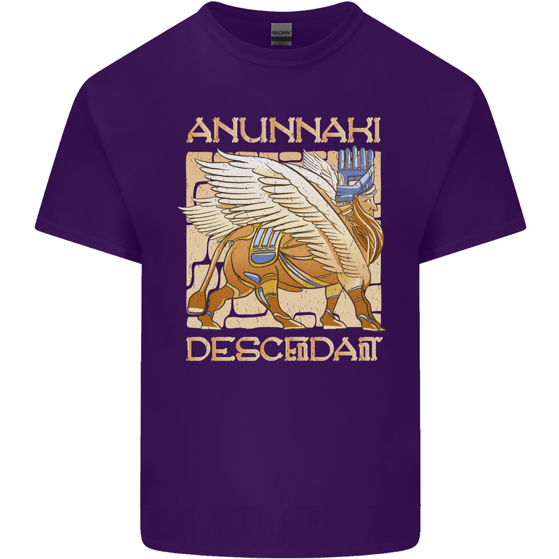 Anunaki Descendant Ancient Egyptian God Egypt Mens Cotton T-Shirt Tee Top Purple