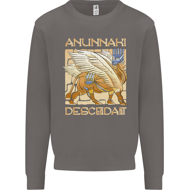 Anunaki Descendant Ancient Egyptian God Egypt Mens Sweatshirt Jumper Charcoal
