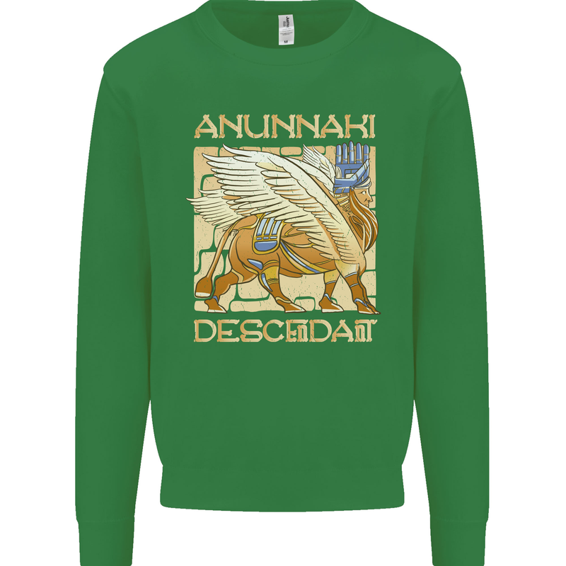 Anunaki Descendant Ancient Egyptian God Egypt Mens Sweatshirt Jumper Irish Green