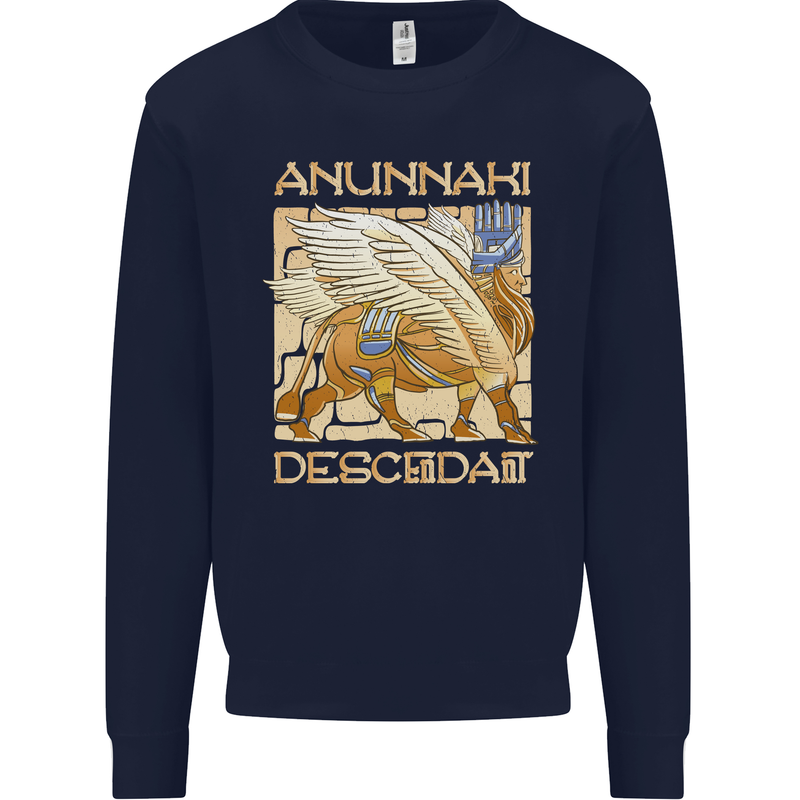Anunaki Descendant Ancient Egyptian God Egypt Mens Sweatshirt Jumper Navy Blue