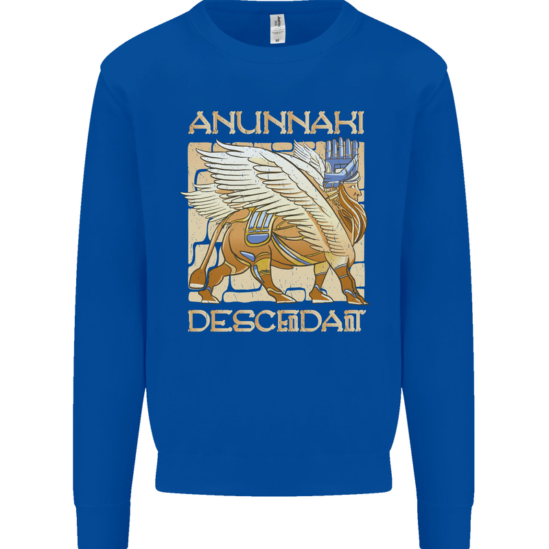 Anunaki Descendant Ancient Egyptian God Egypt Mens Sweatshirt Jumper Royal Blue