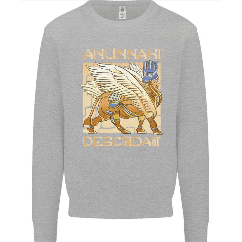 Anunaki Descendant Ancient Egyptian God Egypt Mens Sweatshirt Jumper Sports Grey