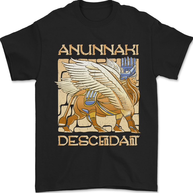 Anunaki Descendant Ancient Egyptian God Egypt Mens T-Shirt 100% Cotton Black