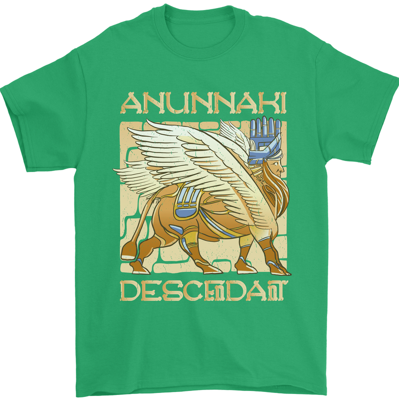 Anunaki Descendant Ancient Egyptian God Egypt Mens T-Shirt 100% Cotton Irish Green