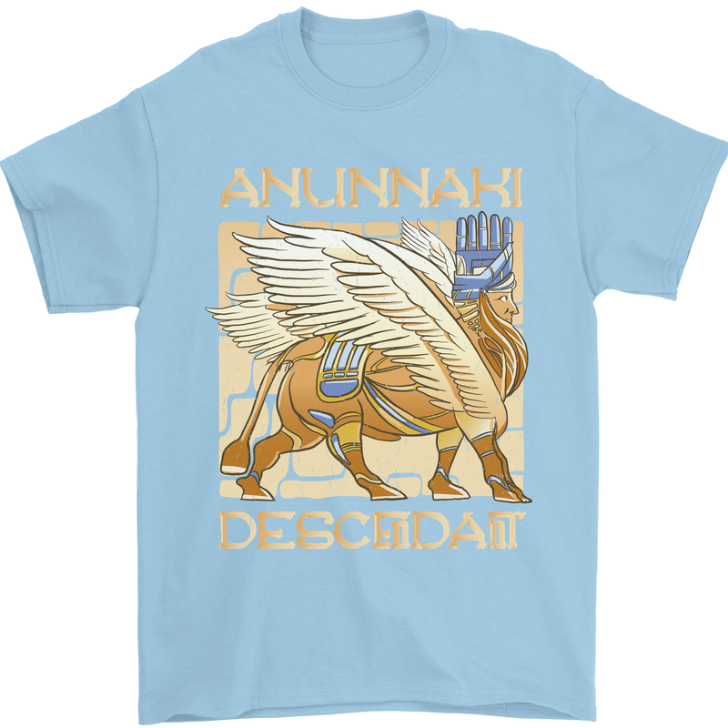 Anunaki Descendant Ancient Egyptian God Egypt Mens T-Shirt 100% Cotton Light Blue