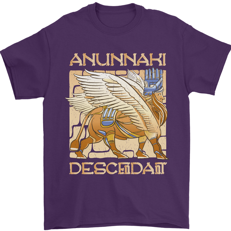 Anunaki Descendant Ancient Egyptian God Egypt Mens T-Shirt 100% Cotton Purple