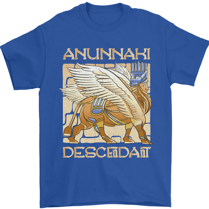 Anunaki Descendant Ancient Egyptian God Egypt Mens T-Shirt 100% Cotton Royal Blue