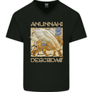 Anunaki Descendant Ancient Egyptian God Egypt Mens V-Neck Cotton T-Shirt Black