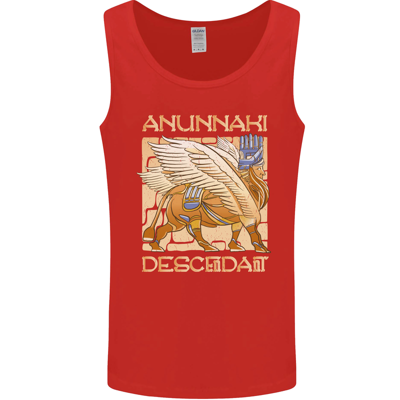 Anunaki Descendant Ancient Egyptian God Egypt Mens Vest Tank Top Red