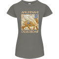 Anunaki Descendant Ancient Egyptian God Egypt Womens Petite Cut T-Shirt Charcoal