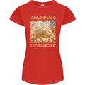 Anunaki Descendant Ancient Egyptian God Egypt Womens Petite Cut T-Shirt Red