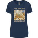 Anunaki Descendant Ancient Egyptian God Egypt Womens Wider Cut T-Shirt Navy Blue