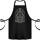 Anunnaki God Cotton Apron 100% Organic Black