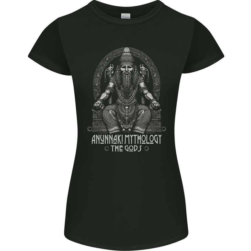 Anunnaki God Womens Petite Cut T-Shirt Black