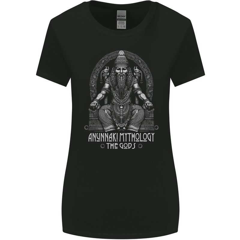 Anunnaki God Womens Wider Cut T-Shirt Black