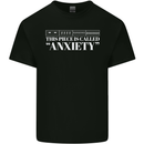 Anxiety Music Musical Notes Piano Guitar Mens Cotton T-Shirt Tee Top Black