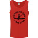 Anything You Canoe Funny Kayak Canoeing Mens Vest Tank Top Red