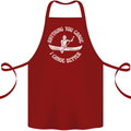 Anything You Canoe Funny Kayak Kayaking Cotton Apron 100% Organic Maroon
