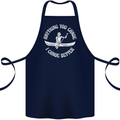 Anything You Canoe Funny Kayak Kayaking Cotton Apron 100% Organic Navy Blue