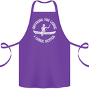 Anything You Canoe Funny Kayak Kayaking Cotton Apron 100% Organic Purple